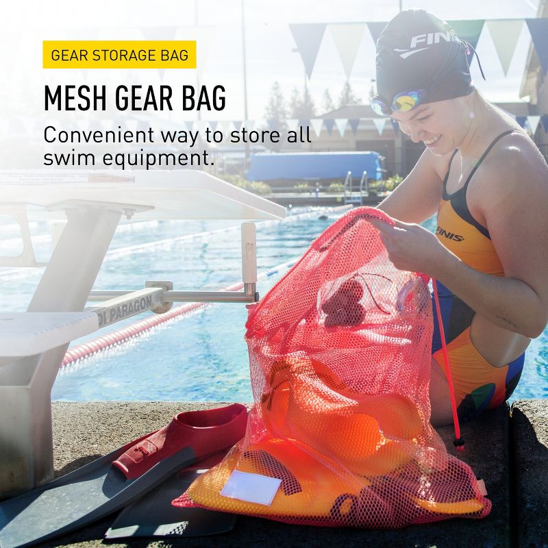 FINIS Mesh Gear Bag - Mesh Swim Bag for Swim Gear and Accessories, 2 of 8
