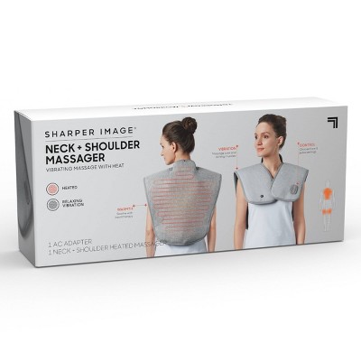 Sharper Image Heated Neck And Shoulder Massager Wrap_0