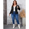 Coolmee Plus Size Cardigan Sweaters for Women Fashion Long Sleeve Midweight Outerwear Loose Fit Button Open Front Tops - 4 of 4
