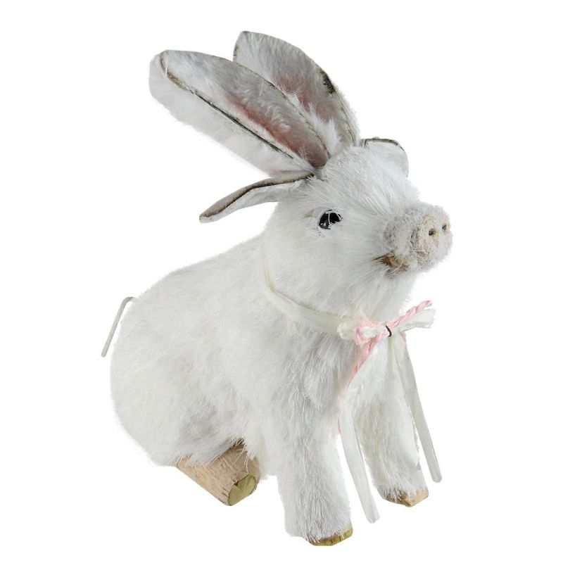 Northlight 7" Easter Piglet with Bunny Rabbit Ears Spring Figure - White, 2 of 4