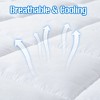 Continental Sleep, 3-Inch Quilted Cotton & Fluffy Mattress Topper, Cooling, Soft, Deep Pocket, White - 3 of 4