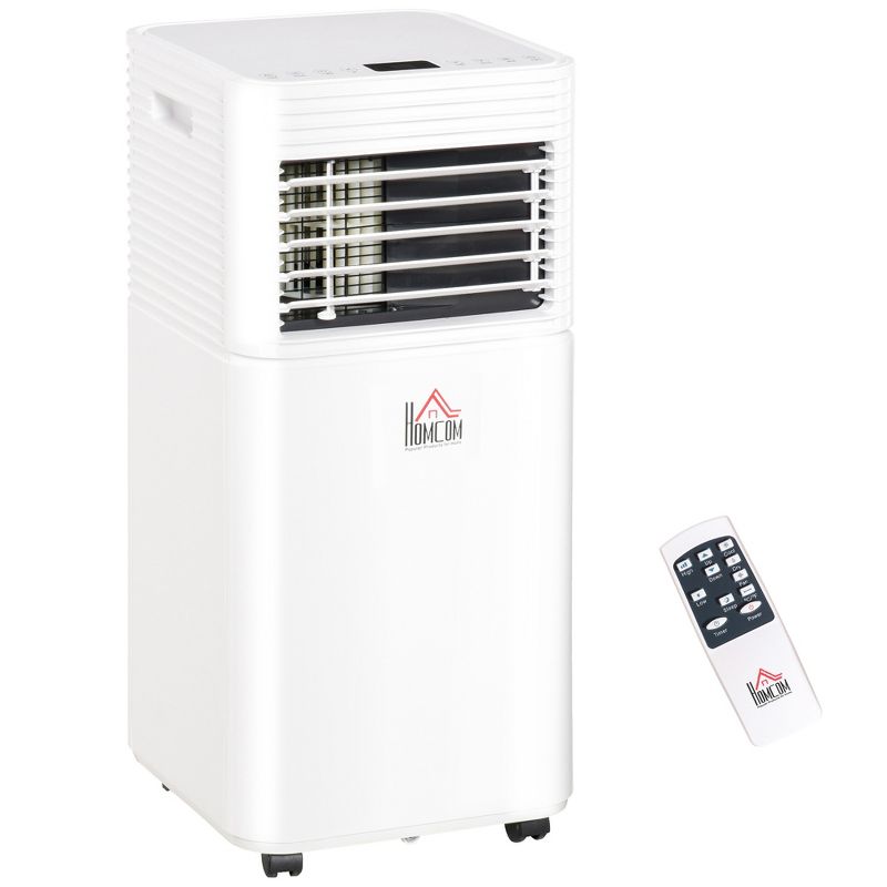 HOMCOM Mobile Portable Air Conditioner for Cooling, Dehumidifier, and Ventilating with Remote Control, for Home Office, 1 of 7