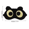 Soft Yellow Eyes Circle Eyes Sleep Mask Black 1 Pc - 4 of 4