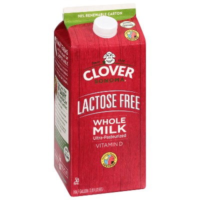 Clover Sonoma UHT Lactose Free Whole Milk - 0.5gal