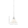 Toltec Lighting Any 1 - Light Pendant in  Chrome with 7" Italian Ice Shade - 2 of 2
