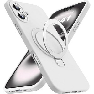Entronix [Magnetic] Case Compatible with iPhone 17 - Soft-Touch Liquid Silicone Gripstand - 1 of 4