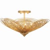 Crystorama Lighting Doral 3 - Light Semi-Flush Mount in  Renaissance Gold - 2 of 4