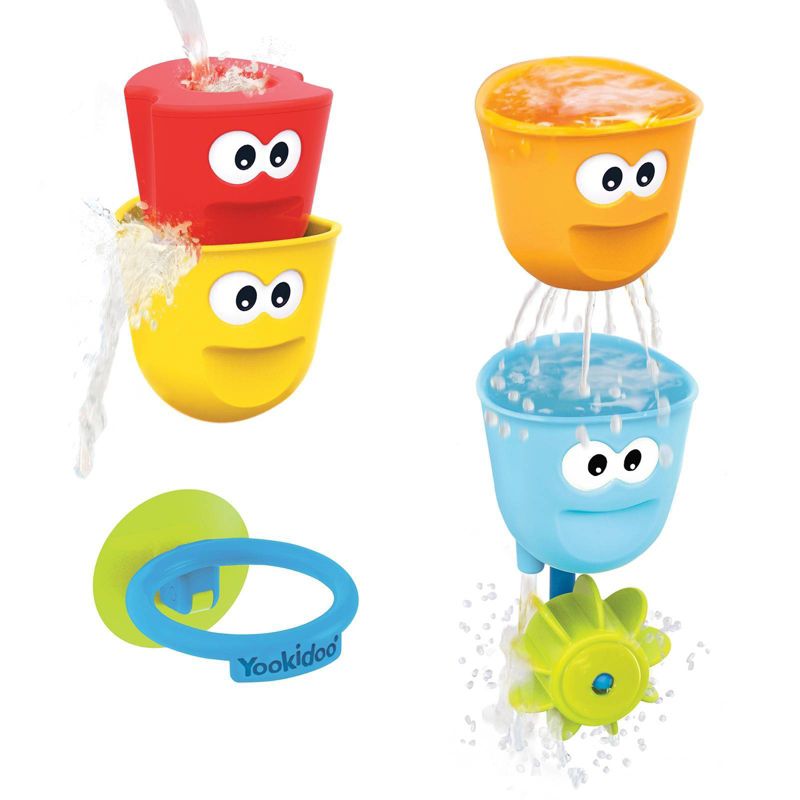 Yookidoo Fill &#39;N&#39; Spill Action Cups Bath Toy, 3 of 8