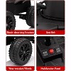 24V Ride-on Toys for Big Kids, Electric Four Wheeler with Parent Remote, Bluetooth Music, Horn, 4 Shock Absorbers, Dual 12v Batteries, Black - 2 of 4