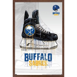 Trends International NHL Buffalo Sabres - Drip Skate 21 Framed Wall Poster Prints - 1 of 4