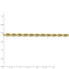 Black Bow Jewelry 5mm 10k Yellow Gold D/C Quadruple Rope Chain Bracelet, 8 Inch - 4 of 4