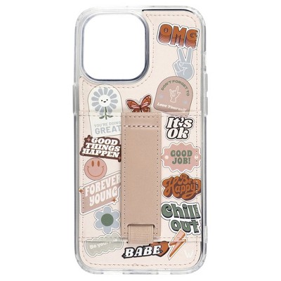 Walli Cases No Bad Vibes by Our Faux Farmhouse Phone Case with Wallet and Finger Strap