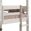 NicBex Twin over Twin Bunk Bed with Safety Guardrail,Solid Pine Wood Loft Bed with Built-in Ladder,Rustic Bunk Beds,Bunk Beds for Bedroom - 4 of 4