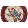 Earth Rugs Round Wildlife Woodpecker Placemat – Farmhouse Dining Accent 15"x15" - 2 of 3