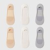 Alilang Women's Non-slip No Show Socks Soft Solid Bottom for Casual 6Pk - 2 of 4