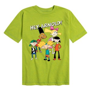 Boys' - Hey Arnold! - Group Shot Short Sleeve Graphic T-Shirt - 1 of 4