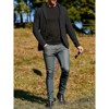 Coolmee Men's Casual Cardigan Sweater Shawl Collar Button Down Knit Blazer Jacket Knitwear with Pockets - 4 of 4