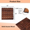 Interlocking Deck Tiles, Outdoor Waterproof & Anti-slip, for Patio, Balcony, Pool Side, Bathroom, Shower, Balcony, Porch - 2 of 4