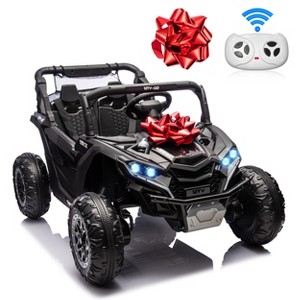 JOYRACER 24 Volt 4X4 Ride on Toys with 2 Seat, 600W Power UTV Car 4 Wheeler for Big Kids with Remote Control, Storage, 3 Speeds, Bluetooth Music - 1 of 4