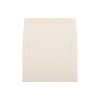 JAM Paper A2 Strathmore Invitation Envelopes 4.375 x 5.75 Natural White Linen 99761 - 2 of 2