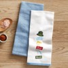 The Lakeside Collection Set of 2 Embroidered Gone Fishing Kitchen Towels - 4 of 4