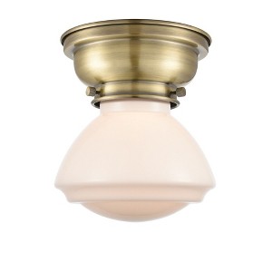 Olean - 1 Light Flush Mount In Industrial Style-6.4 Inches Tall and 6.75 Inches Wide - 1 of 1
