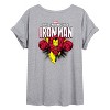 Women's - Marvel - Iron Man Invincible Oversized Oversized Graphic T-Shirt - image 2 of 4