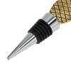 Unique Bargains Pineapple Stopper Aluminum Alloy TPE Gold Tone Black Silver Tone 4.88"x2.44"x0.79" 1 Pc - 3 of 3