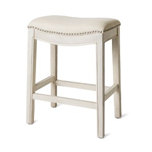 Maven Lane Adrien Backless Saddle Kitchen Stool - 1 of 4