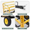 Tow-Behind Dump Cart,Heavy-Duty Garden Utility Trailer, Removable Sides & Handle, ATV/UTV Lawn Mower Tractor - 3 of 4