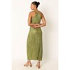 Petal and Pup Womens Melody Plisse Halter Maxi Dress - 3 of 3