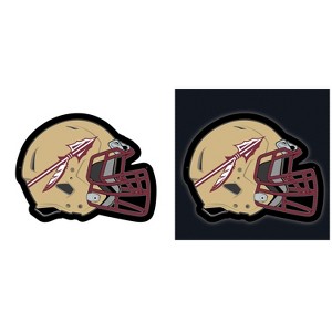 Evergreen Ultra-Thin Edgelight LED Wall Decor, Helmet, Florida State University- 19.5 x 15 Inches Made In USA - 1 of 4