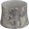 Springcrest 14" Top x 16" Bottom x 11" High x 11" Slant Print Lamp Shade Replacement Medium Saba Cafe Drum Modern Fabric Softback Washer Harp Finial - 4 of 4