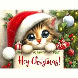 Sunsout Hey Christmas 300 pc Christmas Jigsaw Puzzle 77232 - 1 of 4