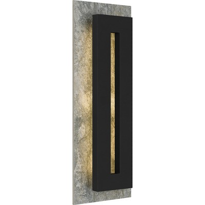 Tate Integrated LED Earth Black Outdoor Wall Lantern : Target