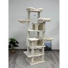 Okak 68IN Multi-Level Cat Tower with Hammocks, Cat Tree with Hanging Basket, Cat Cave and Scratching Posts, Cat Tree Tower for Indoor Cats - 2 of 4