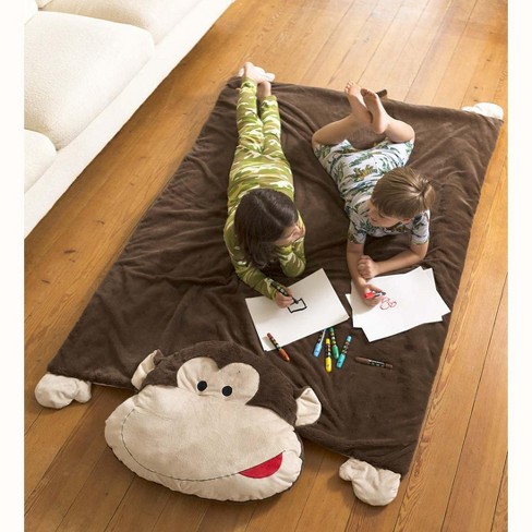 Super Soft Jumbo Monkey Snuggle Nap Mat For Toddlers Hearthsong