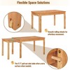 UPHA 65" 5-Piece Extendable Dining Table Set with Wheels and 4 Dining Chairs - 3 of 4