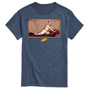 Men's Seinfeld George Costanza Short Sleeve Graphic T-Shirt - Heather Blue - Small - 1 of 4