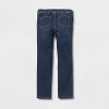 Girls' Adaptive Jeans - Cat & Jack™ Dark Wash - 2 of 4