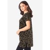 Roaman's Plus Size Cotton Short Sleeve V-Neck Ultimate Tunic - 4 of 4