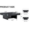 Vynxaria A modern and practical coffee table made of MDF material with black patterns. - 4 of 4