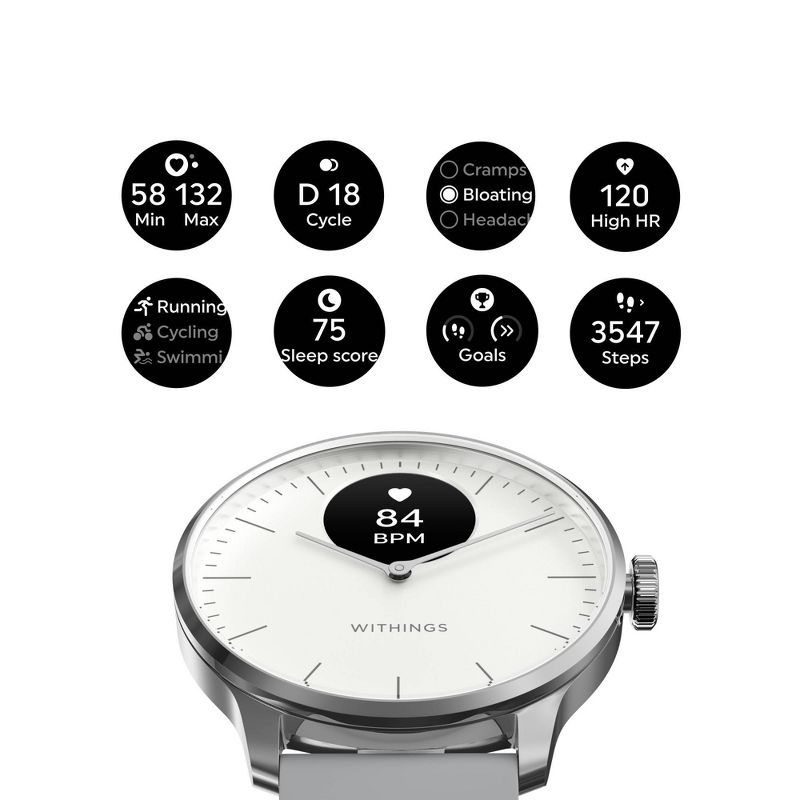 Withings ScanWatch Light - White, 3 of 10