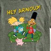 Men's Hey Arnold! Arnold, Gerald, and Abner Short Sleeve Graphic T-Shirt - Heather Military Green - 3 X-Large - 2 of 4