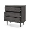 NicBex 3 Drawers Dresser for Bedroom Chest of Drawers with Storage Drawers with Wood Legs and Handle for Living Room - 3 of 4