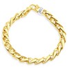 Pompeii3 Men's Classic Figaro 14k Gold (86gram) or Platinum (161gram) 8mm Link Chain Necklace 27" - 3 of 4