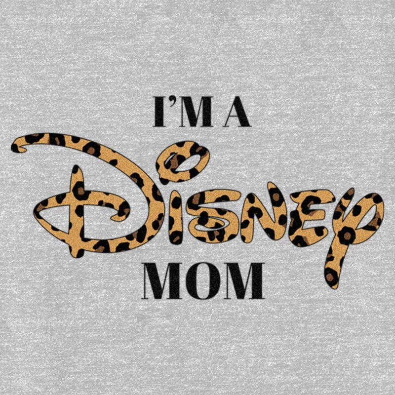 Women's Disney I'm a Mom Cheetah Logo T-Shirt, 2 of 5