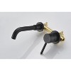 PAGED Modern Bathroom Faucets Wall Mount Single Handle Bathroom Sink Faucet with 360°Swivel Spout - 3 of 4
