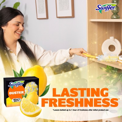 Swiffer Lemon Duster Heavy Duty Refills Furniture Cleaners - 11ct