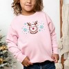 SmileyWorld Reindeer Snowflakes - Toddler Graphic Sweatshirt and Youth Graphic Sweatshirt - 3 of 4